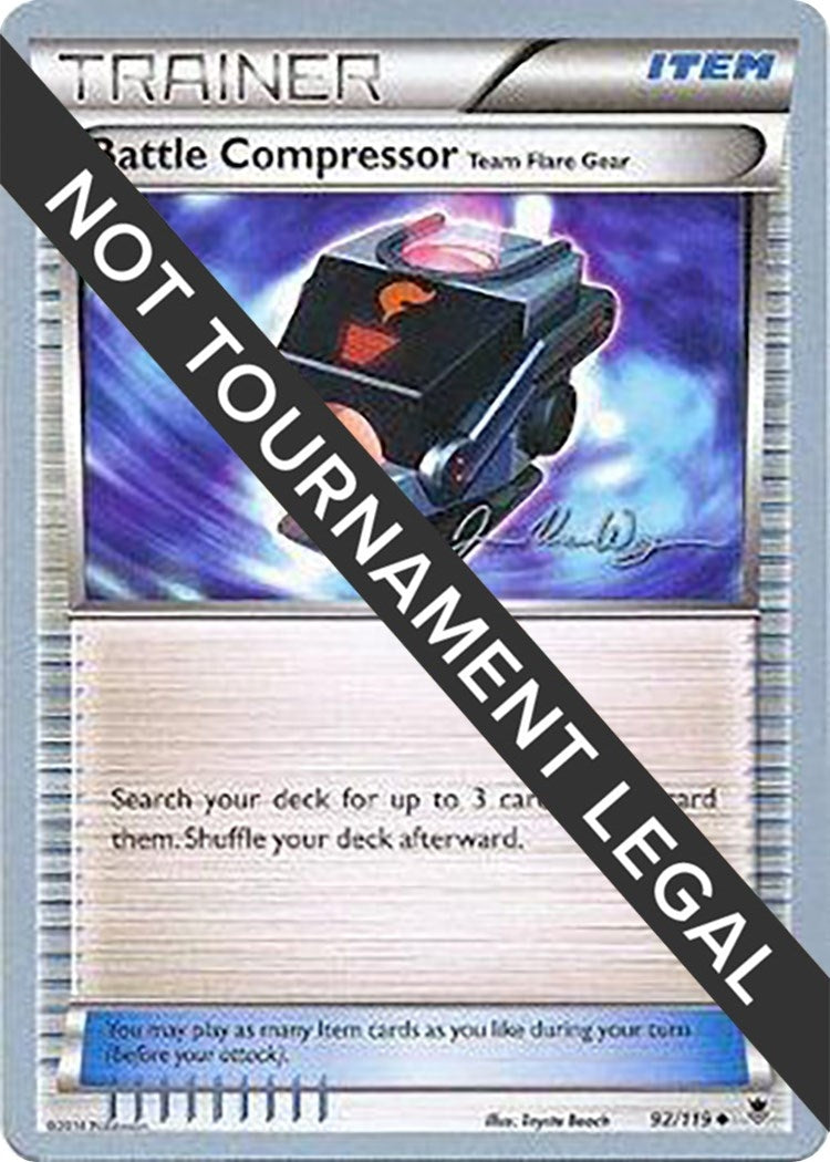 Image for Battle Compressor (Team Flare Gear) - 2015 (Jacob Van Wagner) (92/119) (WCD) - Pokemon