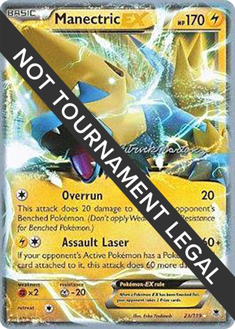 Image for Manectric EX - 2015 (Patrick Martinez) (23/119) (WCD) - Pokemon