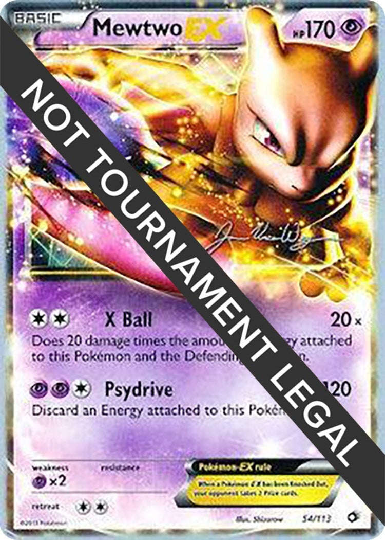 Image for Mewtwo EX - 2015 (Jacob Van Wagner) (54/113) (WCD) - Pokemon
