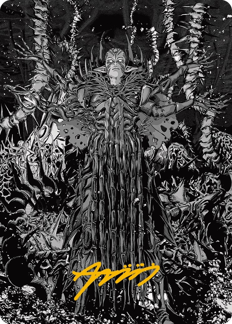 Image for Nissa, Ascended Animist Art Card (Gold-Stamped Signature) (74) (ASONE) - Magic: The Gathering