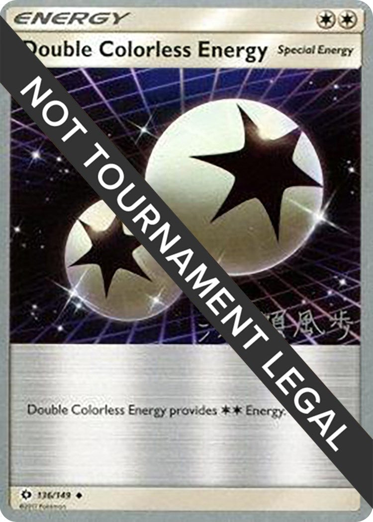 Image for Double Colorless Energy - 2017 (Kabu Fukase) (136/149) (WCD) - Pokemon