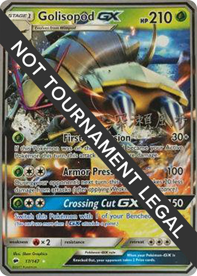 Image for Golisopod GX - 2017 (Kabu Fukase) (17/147) (WCD) - Pokemon