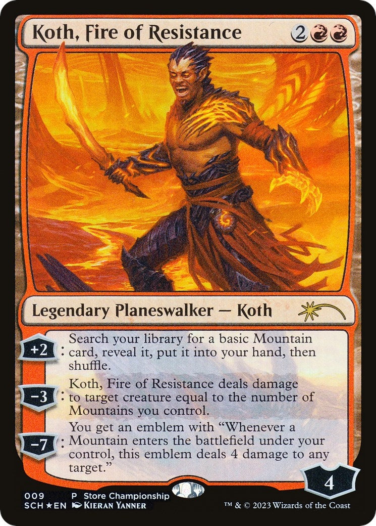 Image for Koth, Fire of Resistance (9) - Magic: The Gathering