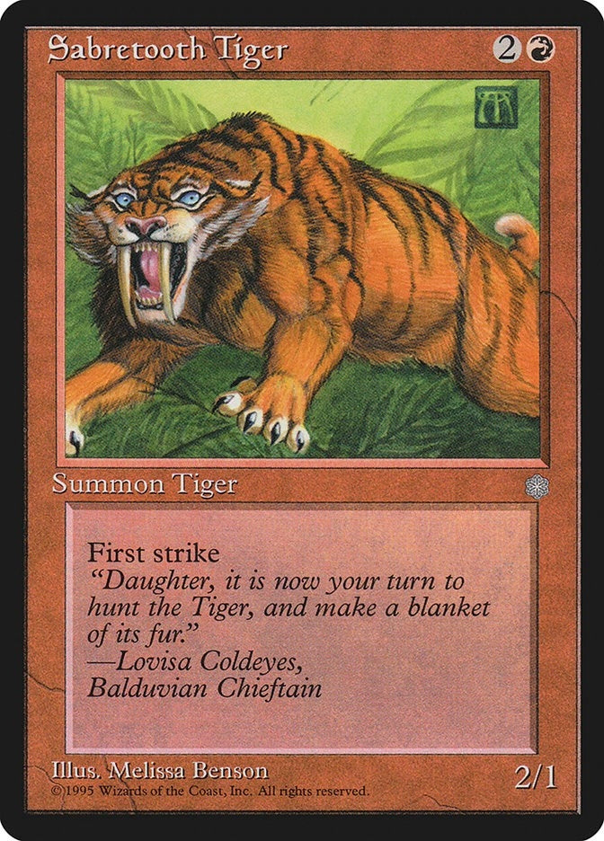 Image for Sabretooth Tiger - Magic: The Gathering