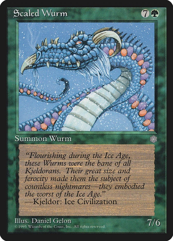 Image for Scaled Wurm - Magic: The Gathering