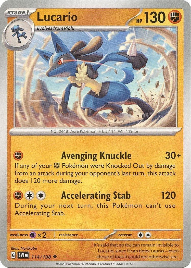 Image for Lucario (114/198) (SVI) - Pokemon
