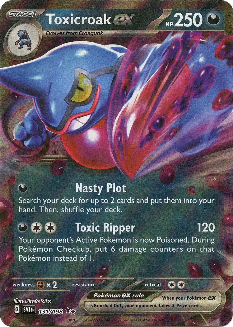 Image for Toxicroak ex (131/198) (SVI) - Pokemon