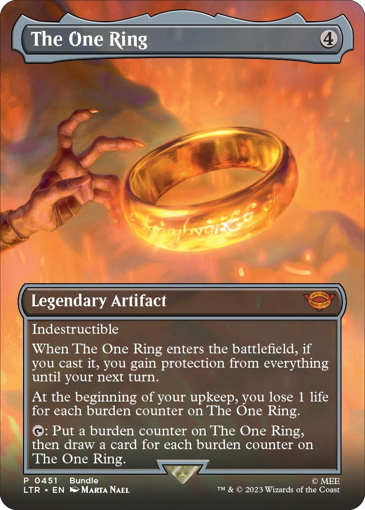 Image for The One Ring (Borderless) (LTR Bundle) (451) - Magic: The Gathering
