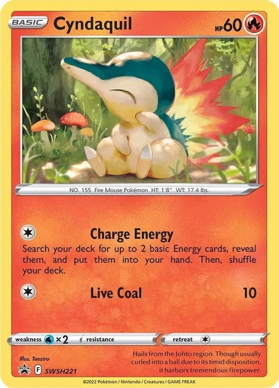 Image for Cyndaquil - SWSH221 (Cosmos Holo) (SWSH221) (SWSD) - Pokemon