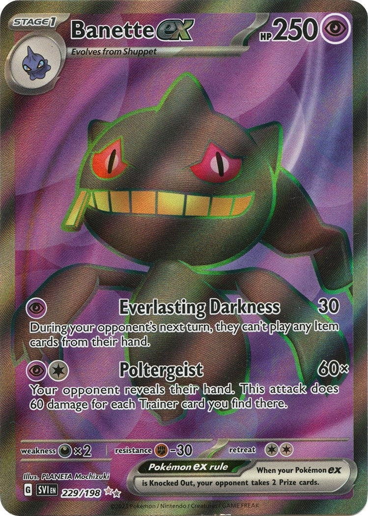 Image for Banette ex (229/198) (SVI) - Pokemon