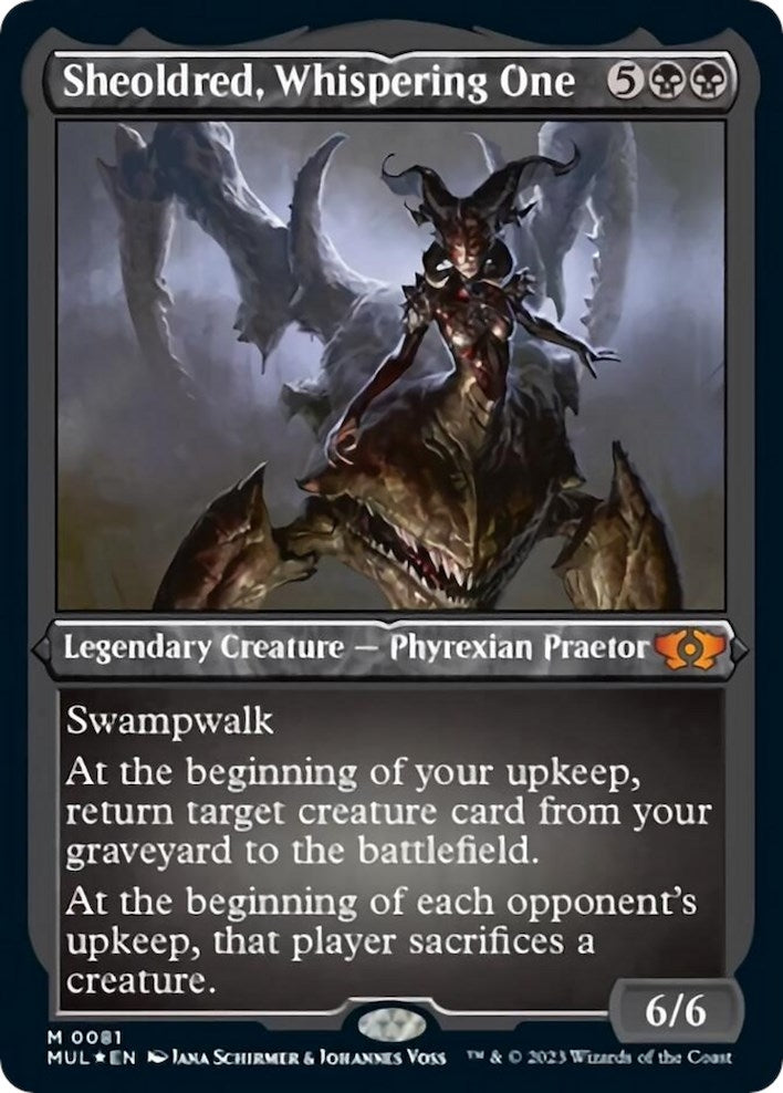 Image for Sheoldred, Whispering One (Foil Etched) (81) (MUL) - Magic: The Gathering