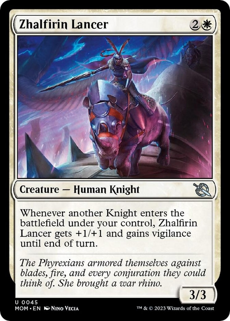 Image for Zhalfirin Lancer (45) - Magic: The Gathering