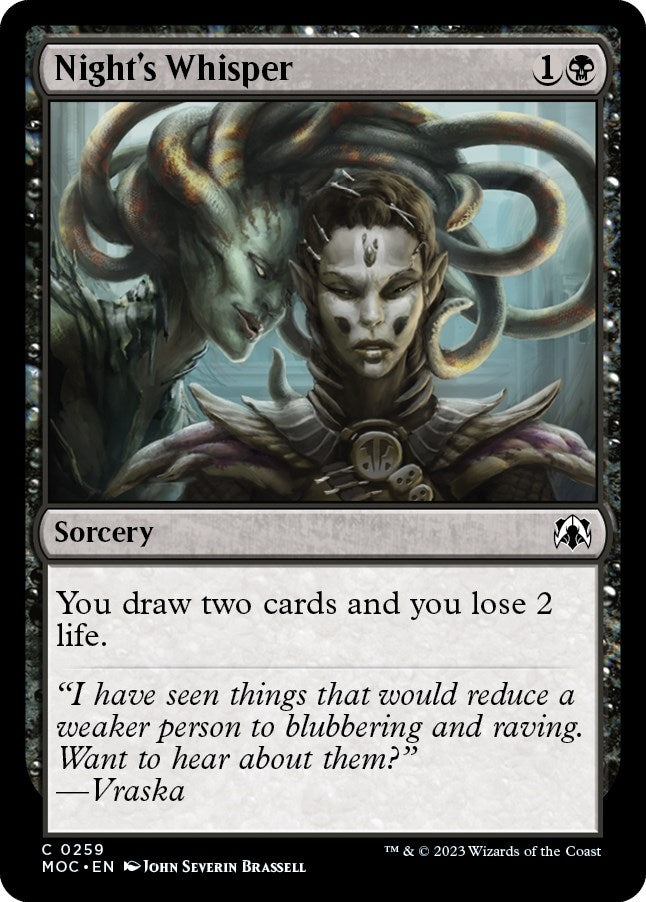 Image for Night's Whisper (259) - Magic: The Gathering