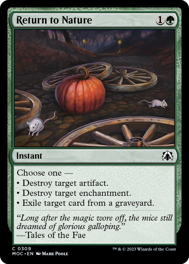 Image for Return to Nature (309) - Magic: The Gathering