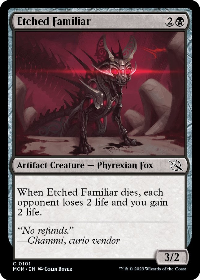 Image for Etched Familiar (101) - Magic: The Gathering