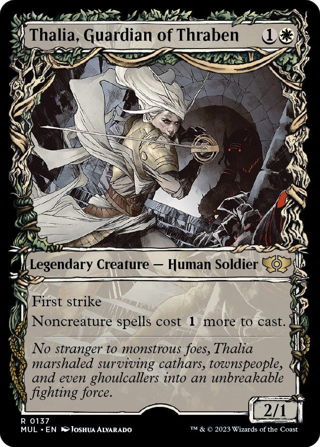 Image for Thalia, Guardian of Thraben (Halo Foil) (137) - Magic: The Gathering