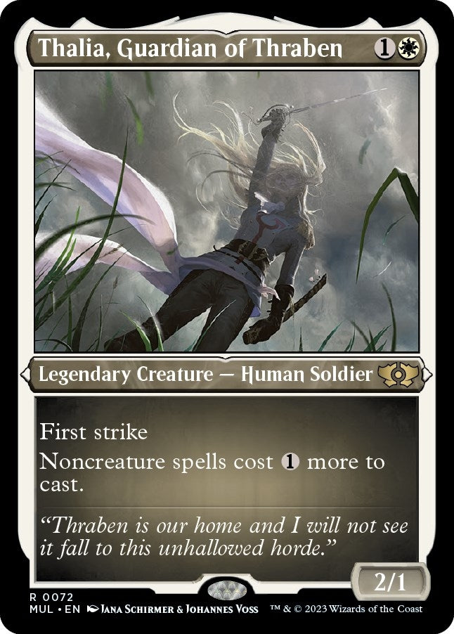 Image for Thalia, Guardian of Thraben (Foil Etched) (72) - Magic: The Gathering