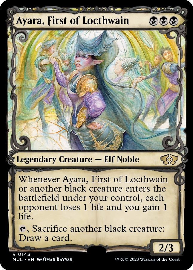 Image for Ayara, First of Locthwain (Halo Foil) (143) - Magic: The Gathering