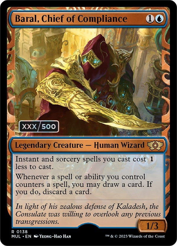 Image for Baral, Chief of Compliance (Serial Numbered) (138) - Magic: The Gathering
