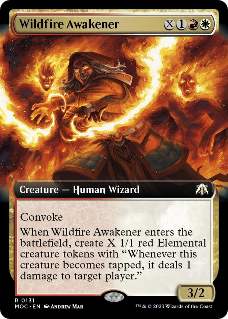 Image for Wildfire Awakener (Extended Art) (131) - Magic: The Gathering