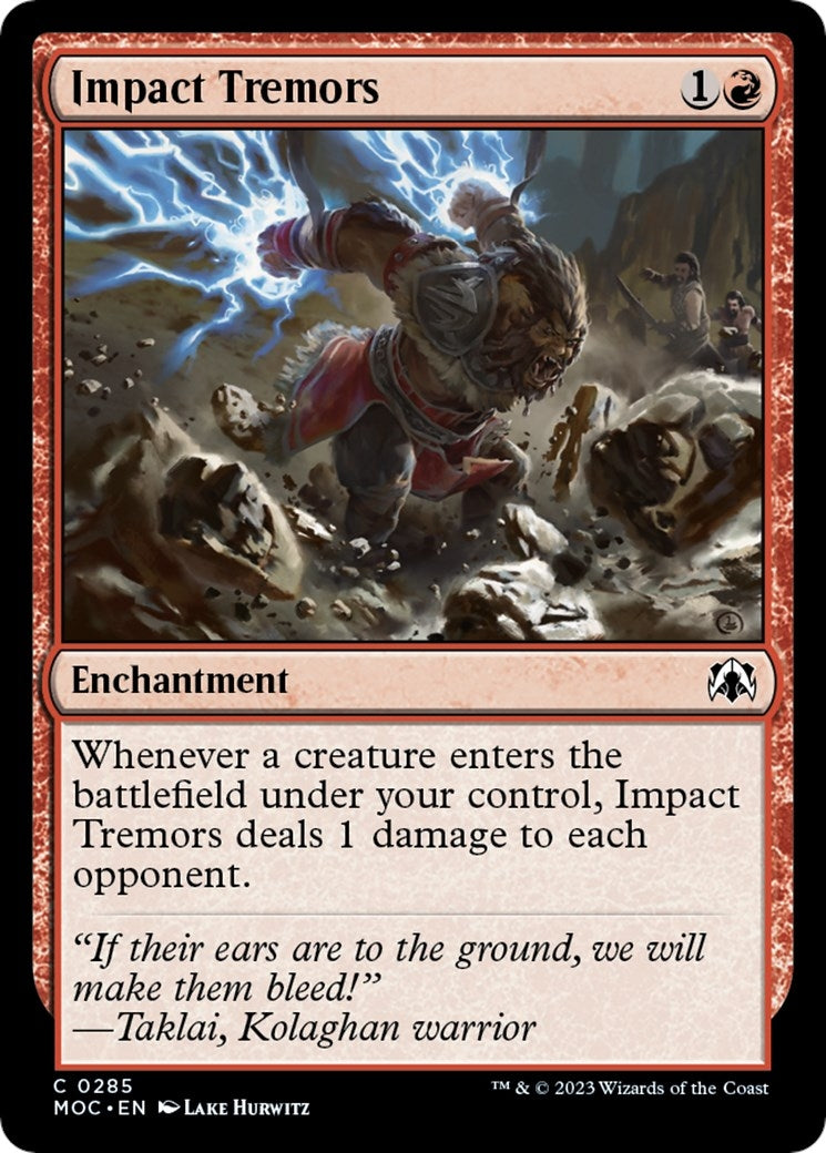 Image for Impact Tremors (285) - Magic: The Gathering