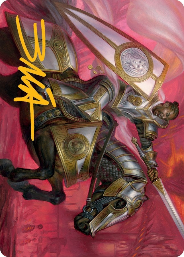 Image for Sigiled Sentinel Art Card (Gold-Stamped Signature) (9) (ASMOM) - Magic: The Gathering