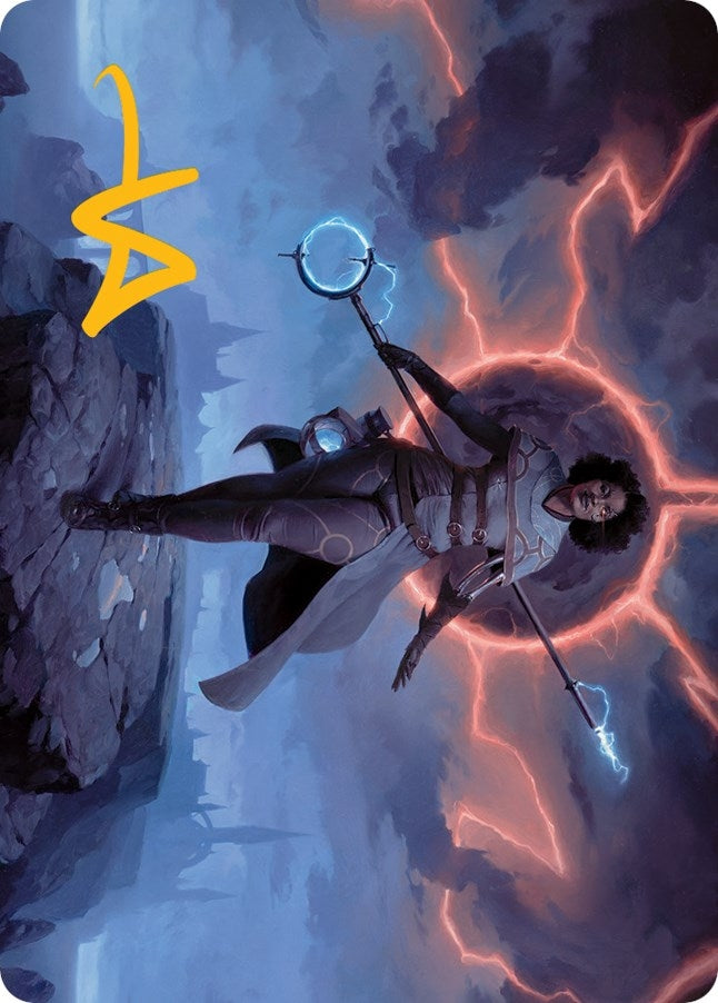 Image for Rona, Herald of Invasion Art Card (Gold-Stamped Signature) (16) (ASMOM) - Magic: The Gathering