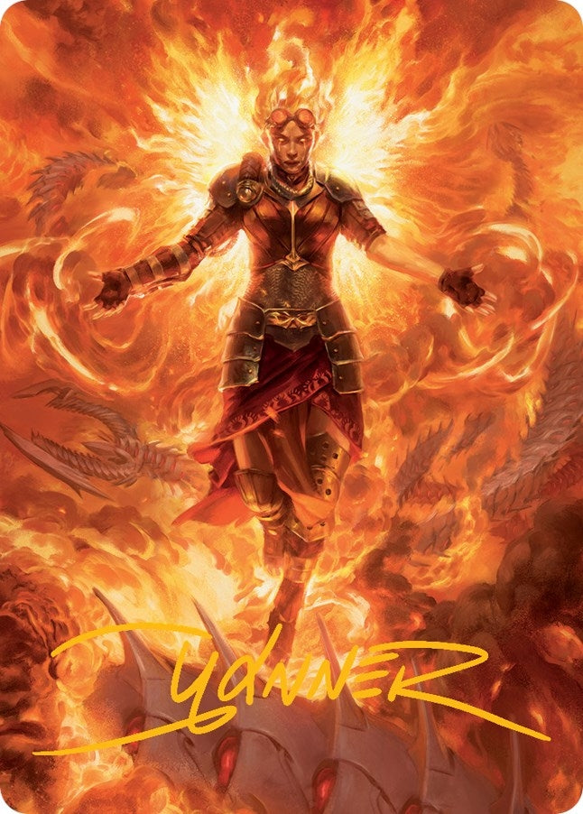 Image for Chandra, Hope's Beacon Art Card (Gold-Stamped Signature) (30) - Magic: The Gathering