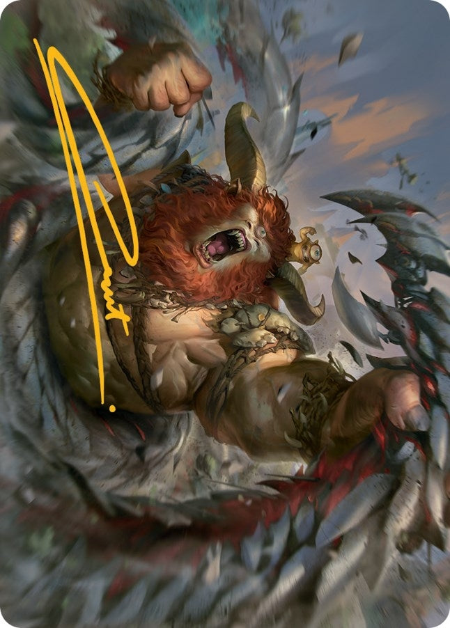 Image for Borborygmos and Fblthp Art Card (42/81) (Gold-Stamped Signature) (42) (ASMOM) - Magic: The Gathering