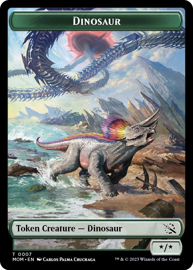 Image for Dinosaur Token (7) - Magic: The Gathering