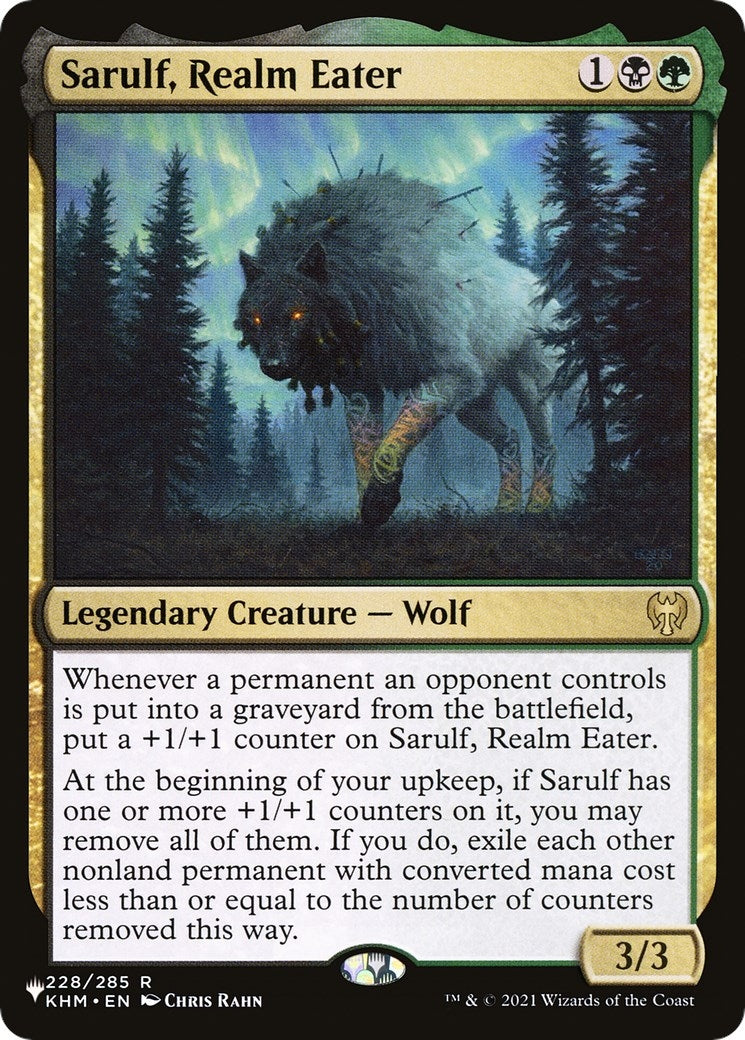 Image for Sarulf, Realm Eater (228/285) (LIST) - Magic: The Gathering