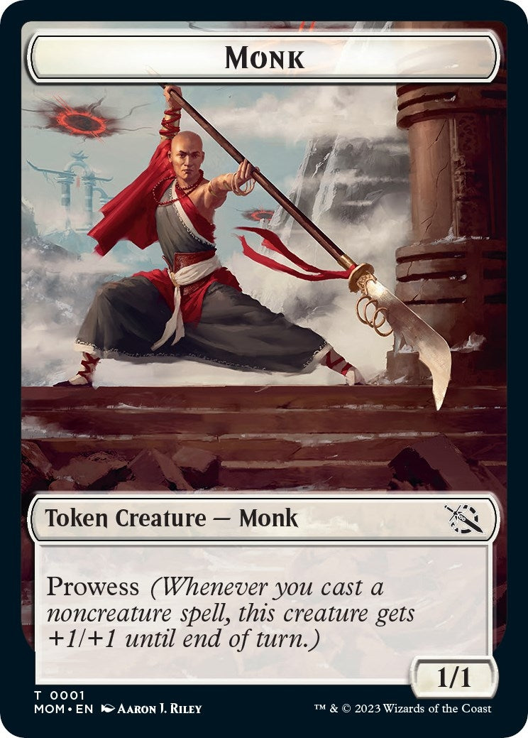 Image for Monk // Kraken Double-Sided Token (1 // 4) - Magic: The Gathering
