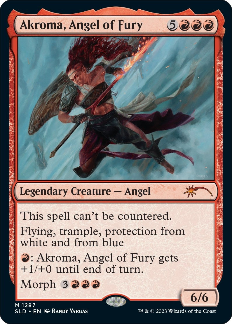 Image for Akroma, Angel of Fury (1287) (SLD) - Magic: The Gathering