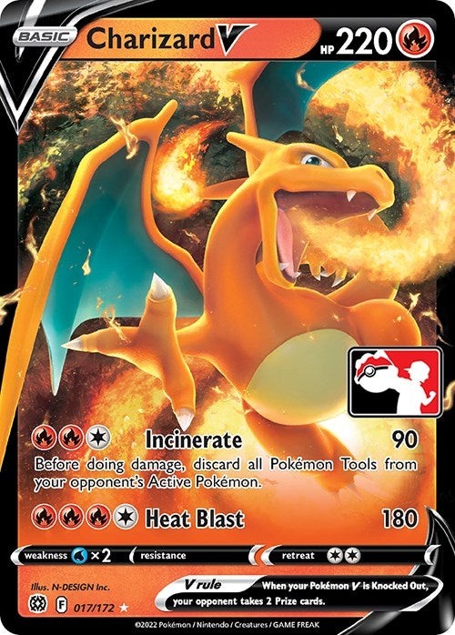 Image for Charizard V (Prize Pack Series 2) (017/172) - Pokemon