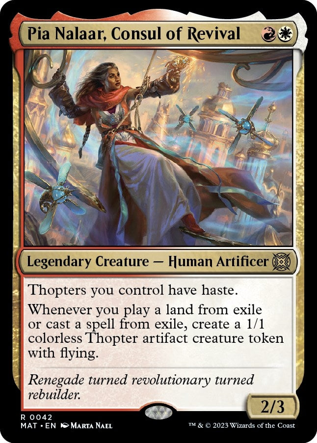 Image for Pia Nalaar, Consul of Revival (42) (MAT) - Magic: The Gathering