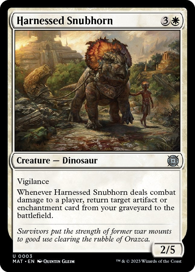 Image for Harnessed Snubhorn (3) - Magic: The Gathering