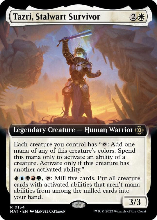 Image for Tazri, Stalwart Survivor (Extended Art) (154) - Magic: The Gathering