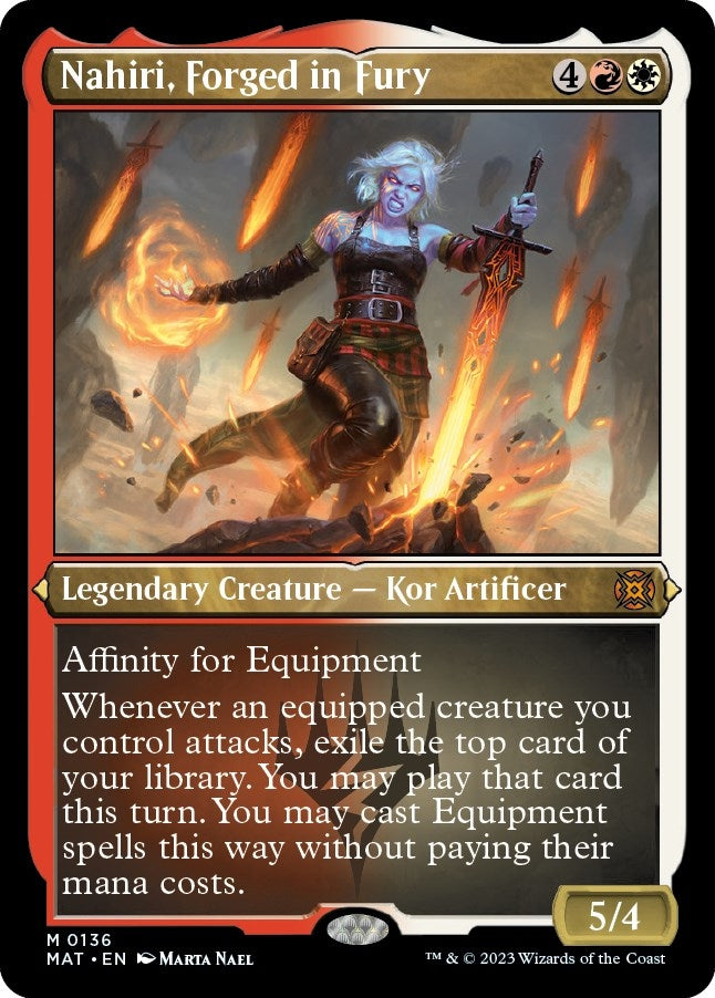 Image for Nahiri, Forged in Fury (Foil Etched) (136) - Magic: The Gathering