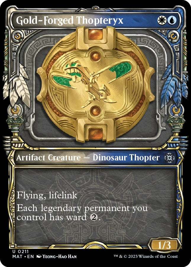 Image for Gold-Forged Thopteryx (Halo Foil) (211) (MAT) - Magic: The Gathering