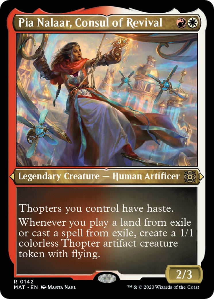 Image for Pia Nalaar, Consul of Revival (Foil Etched) (142) - Magic: The Gathering
