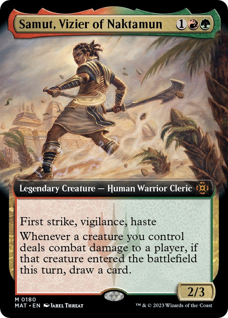 Image for Samut, Vizier of Naktamun (Extended Art) (180) - Magic: The Gathering