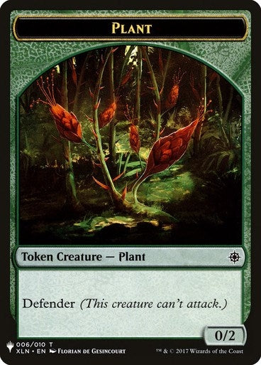 Image for Plant // Emblem - Chandra, Roaring Flame Double-Sided Token (6 // 14) - Magic: The Gathering