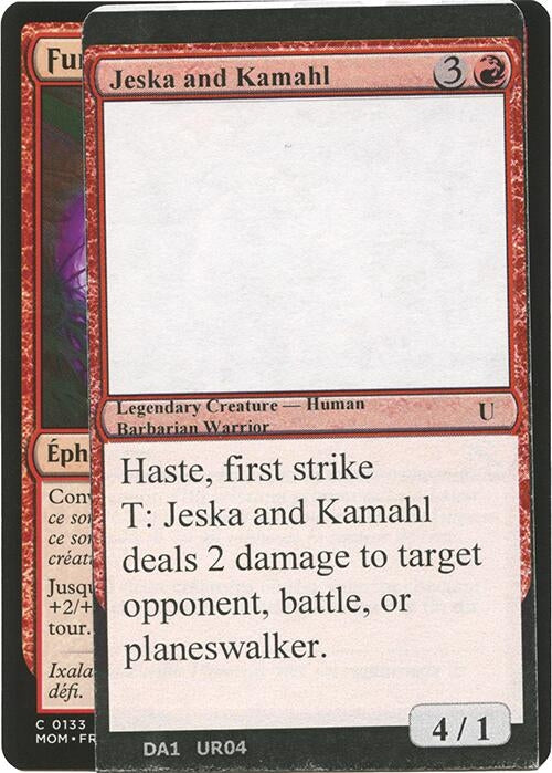 Image for Jeska and Kamahl (UNK) - Magic: The Gathering