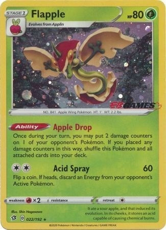 Image for Flapple - 022/192 (EB Games Exclusive) (022/192) (MCAP) - Pokemon