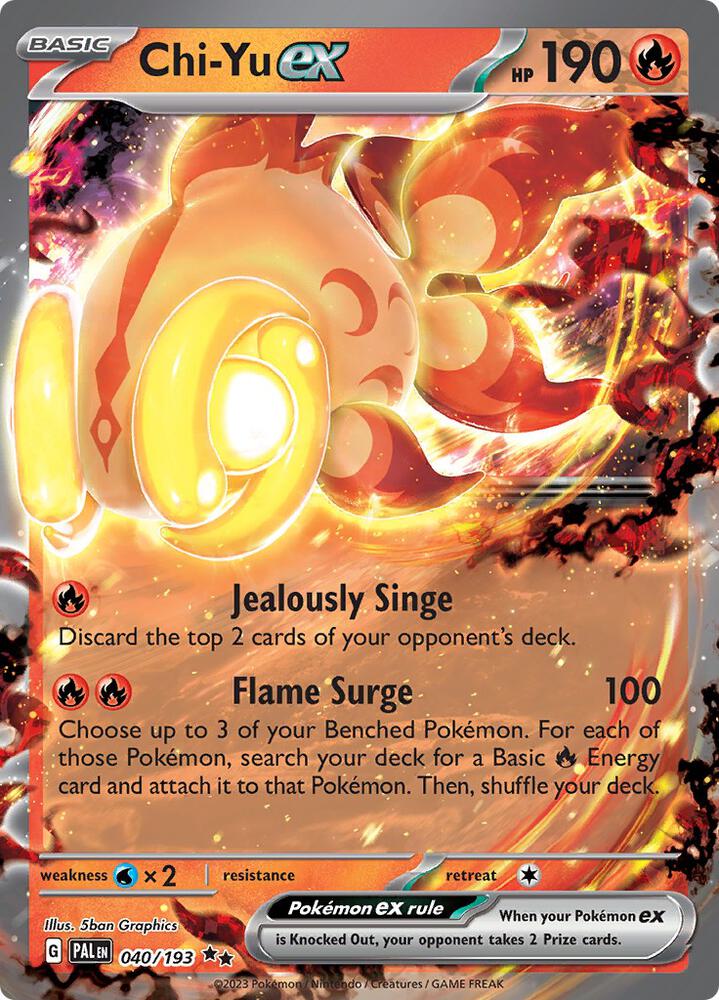 Image for Chi-Yu ex (040/193) (PAL) - Pokemon