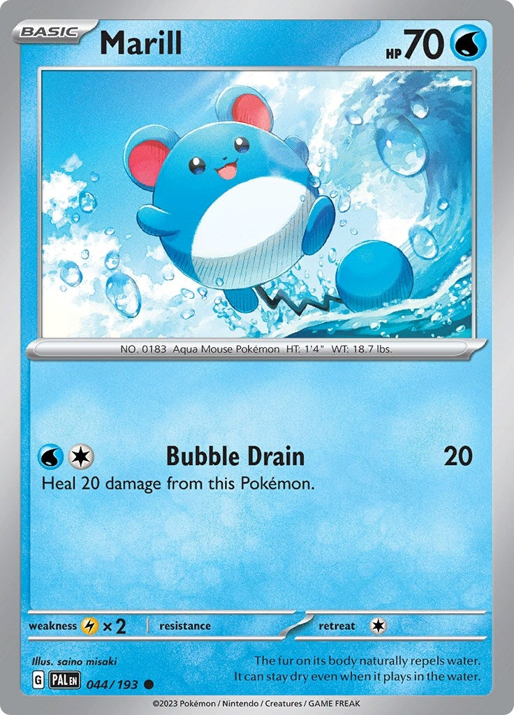 Image for Marill (044/193) (PAL) - Pokemon