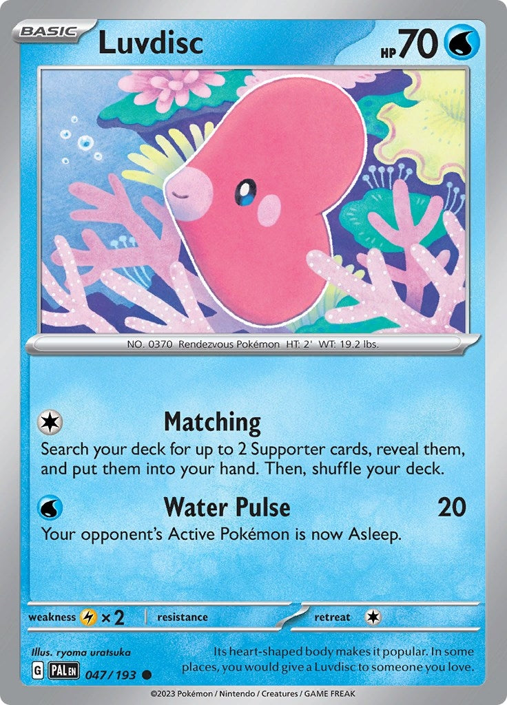 Image for Luvdisc (047/193) (PAL) - Pokemon
