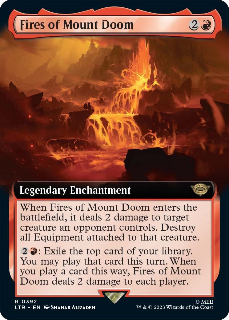Image for Fires of Mount Doom (Extended Art) (392) - Magic: The Gathering
