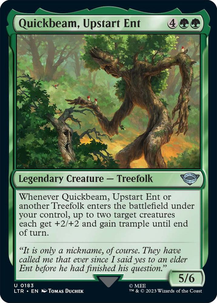 Image for Quickbeam, Upstart Ent (183) - Magic: The Gathering