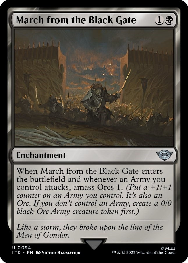 Image for March from the Black Gate (94) - Magic: The Gathering